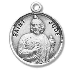 St. Jude   Sterling Silver Medal (20 Chain)