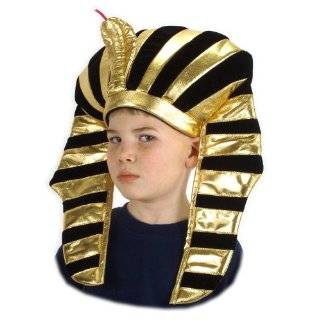   : Metallic Pharaoh Egyptian King Tut Costume Headdress: Toys & Games