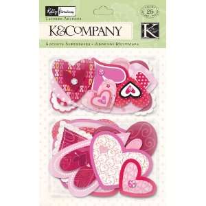  K&Company Kelly Panacci Valentine Hearts Layered Accents 
