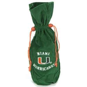     Miami Hurricanes NCAA Drawstring Velvet Bag (14) 