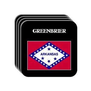  US State Flag   GREENBRIER, Arkansas (AR) Set of 4 Mini 