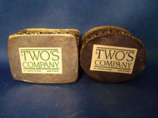 Twos Company 2 Metal Trinket Box Ring Keeper Holders A  