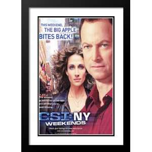 CSI NY 20x26 Framed and Double Matted TV Poster   Style D   2004