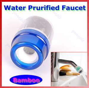 Home Water Purified Faucet Tap Bamboo Charcoal Double Purifier Filter 