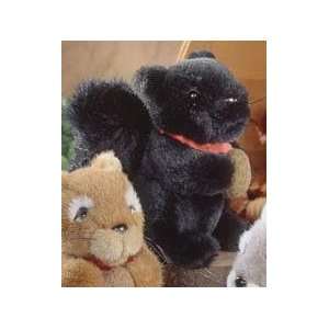  6 Black Squirrel Plush Toys & Games