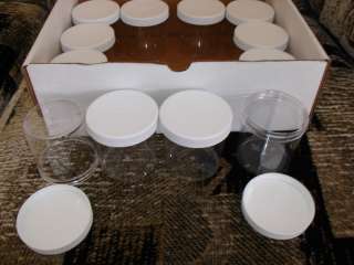 oz.Clear Plastic Jars.Organizer cups.Lot of 12.  