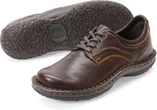 Womens Born Lace Up Oxford Shoe Jean Brown Leather W81595  