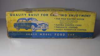 1949 FORD REMOTE CONTROL CAR   RARE IN ORIGINAL BOX   
