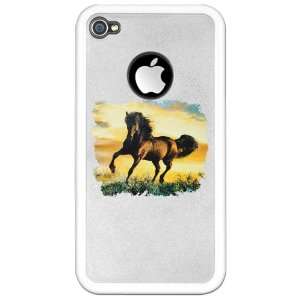    iPhone 4 or 4S Clear Case White Horse at Sunset: Everything Else