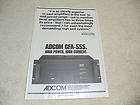 Adcom GFA 555 Amplifier Ad, 1979, 1 pg, Rare Ad!