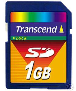 Transcend 1GB Secure Digital (SD) Memory Card  Overstock