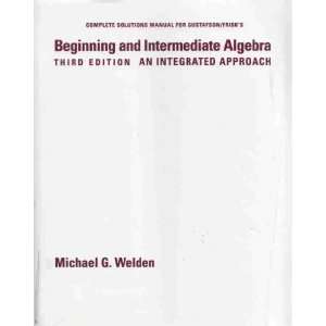  BEGIN & INTER ALGEBRA CSM ED3 (9780534385002) Gustafson 