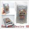 Bling hello kitty White Case Cover for HTC Sensation 4G G14  