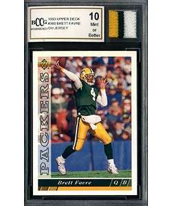 Brett Favre Game Used Jersey Mint 10 GGUM Card  Overstock