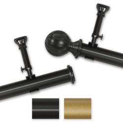   Ball Single 96 to 144 inch Adjustable Curtain Rod Set  Overstock