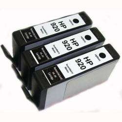 HP 920 Black Ink Cartridges (Remanufactured) (Pack of 3)  Overstock 