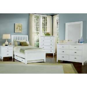   Collection Slat Bedroom Set in Snow White BB9SETA