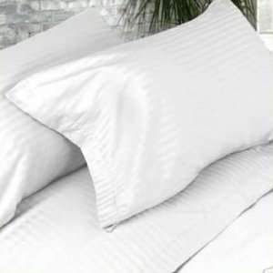 Luxury White Striped   600TC Egyptian Cotton Bed Sheet Sets   Luxury 