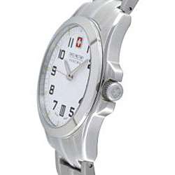 Swiss Military Hanowa Mens Tomax Stainless Steel White Dial Watch 