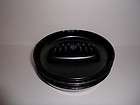 LOT OF 3 NEW BLACK RESTAURANT STYLE 7 ASHTRAYS