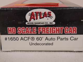 Atlas HO 1650 IC 60 SD Undecorated Auto Parts Box Car  
