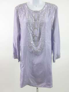 NWT CENTRAL PARK WEST Lavender Blouse Shirt Sz M $124  