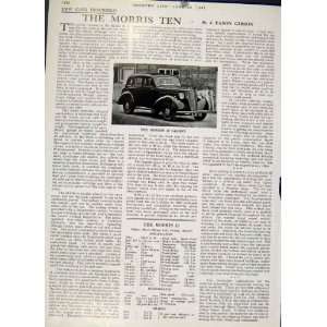  The Morris Ten Motor Car 1947 Country Life