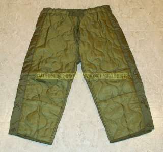 GENUINE US ARMY M65 PANT LINERS LINER UNISSUED XL/R  