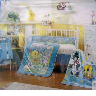 Baby Looney Tunes Blanket Crib Skirt Diaper Stacker PD  