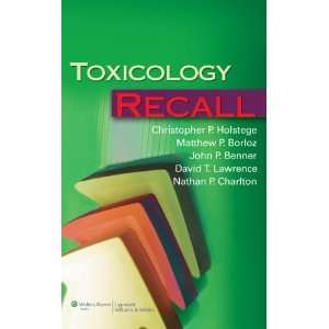  Toxicology Recall (Recall Series) [Paperback] Christopher 