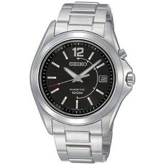    Seiko Mens SKA347 Kinetic Silver Tone Watch Seiko Watches