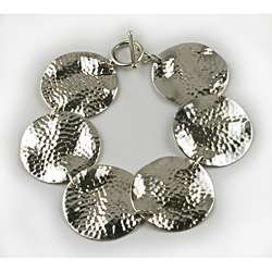 Hammered Silver Bracelet (India)  