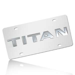  Nissan Titan Chrome Steel License Plate: Automotive