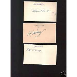  Billy Burke D. 1967 Braves signed autographed 3X5 JSA 