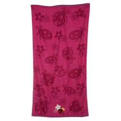 Ladybug Embroidered Cotton Beach Towels (Set of 2)  