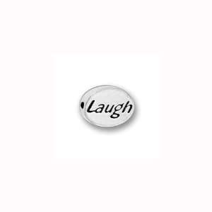  Charm Factory CFP3 Pewter Laugh Message Bead Arts, Crafts 