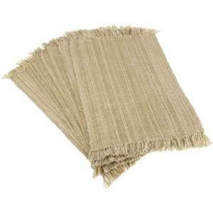  DII Heritage Home Taupe Fringed Placemat, Set of 6