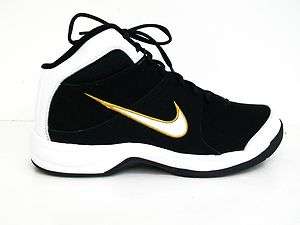 Nike Mens The Overplay VI Basketball Sneaker Black/White/Del Sol 