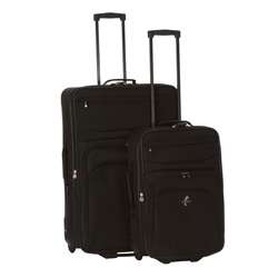 Atlantic Radius Black 2 piece Luggage Set (21 inch & 28 inch 