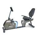 Velocity Exercise Blue and Silver Magnetic Recumbent Bike 
