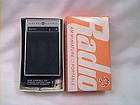  2790 TRANSISTOR RADIO MINT IN THE BOX WITH ORIGINAL BATTERY EAR PLUG