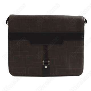 Fashion Mens PVC Bag Shoulder Briefcase Business Style Messenger 