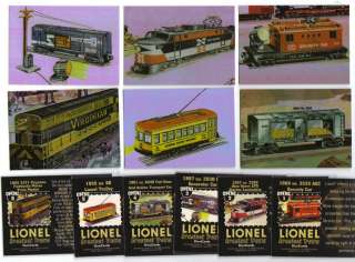 1998 LIONEL GREATEST TRAINS 6 card FOIL set railroad  
