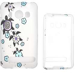 HTC EVO 4G Silver Turtle Snap on Protective Case  