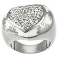 Stainless Steel Cubic Zirconia Rings  Overstock 