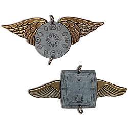 Gypsies Watch Time Flies Face Charms (Pack of 2)  Overstock