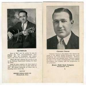   Radio 5 Performer Cards Henry Field Seed Co. 