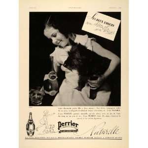  1937 French Ad Perrier Mineral Water Scottish Terrier 