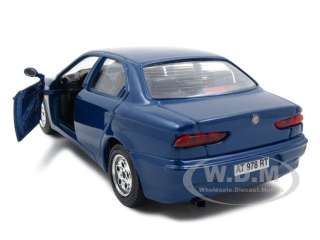 ALFA ROMEO 156 BLUE 1:24 DIECAST MODEL CAR  