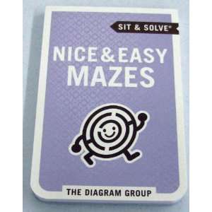  Sit And Solve Nice and Easy Mazes Book (9781595304094 